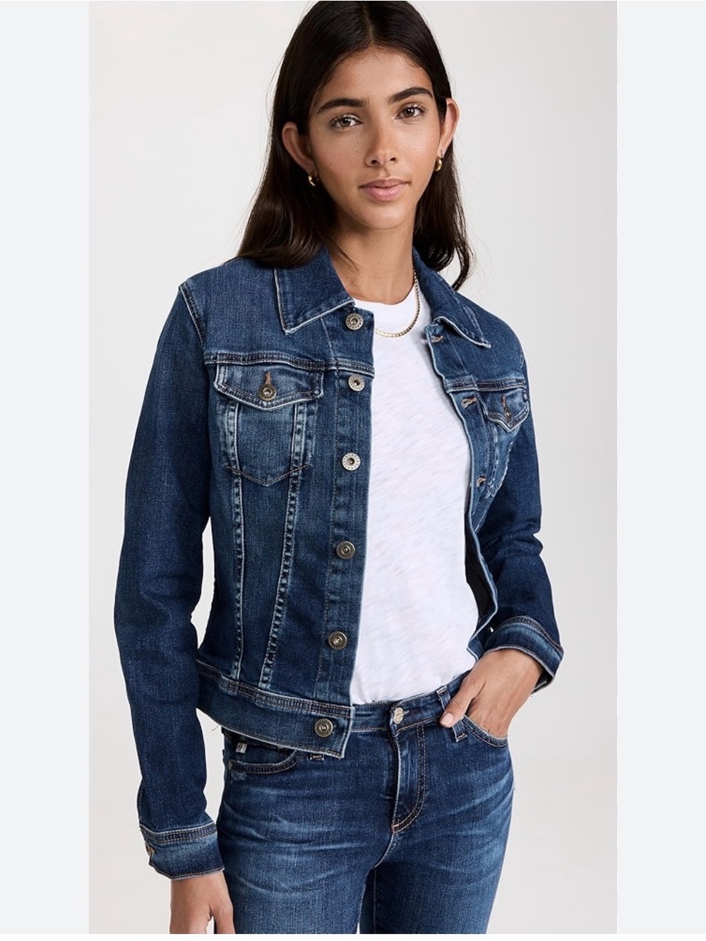 Classic Dark Blue Denim Jacket